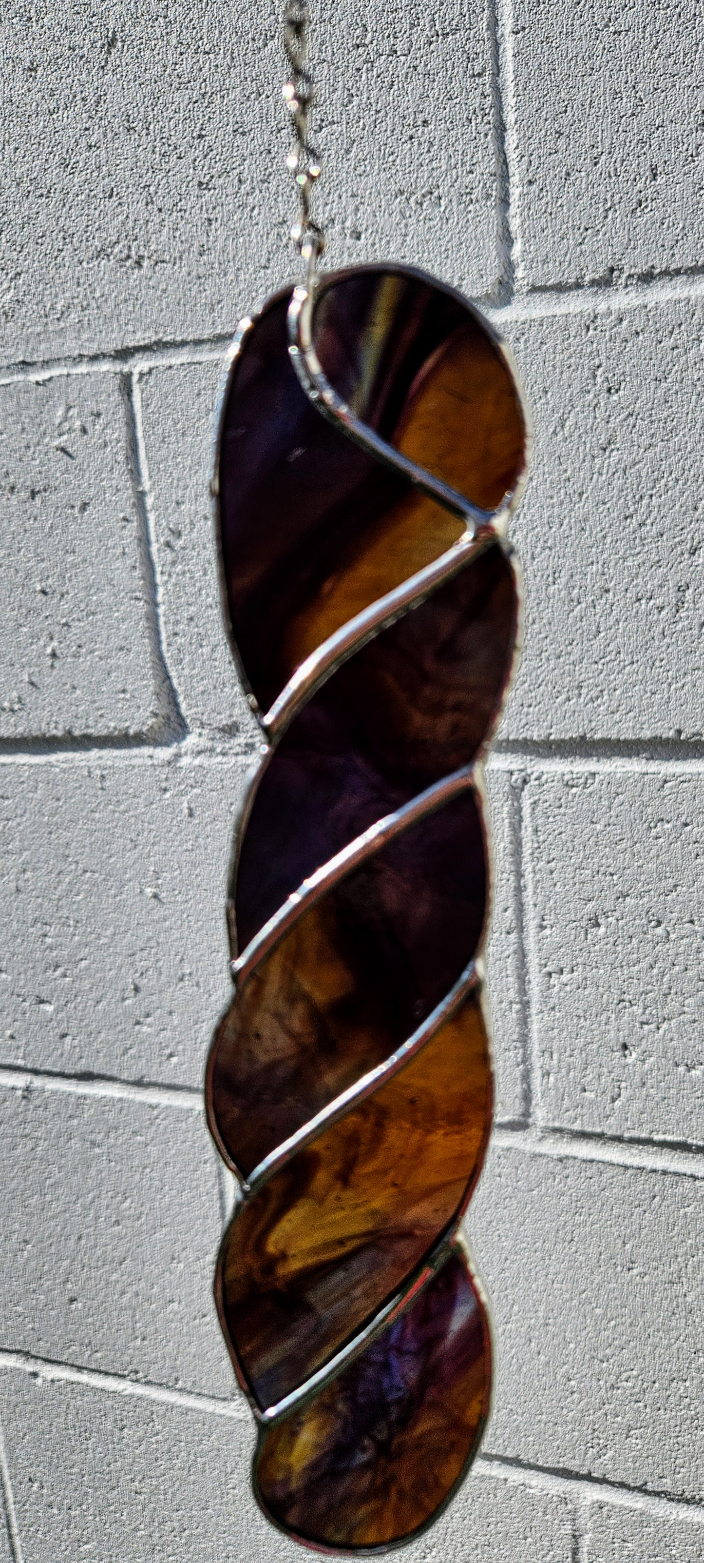 Swirled Yarn Skein Stained Glass