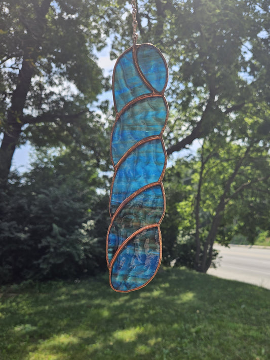 Handmade Stained Glass Suncatcher: Yarn Skein by Bre (Various Colors)