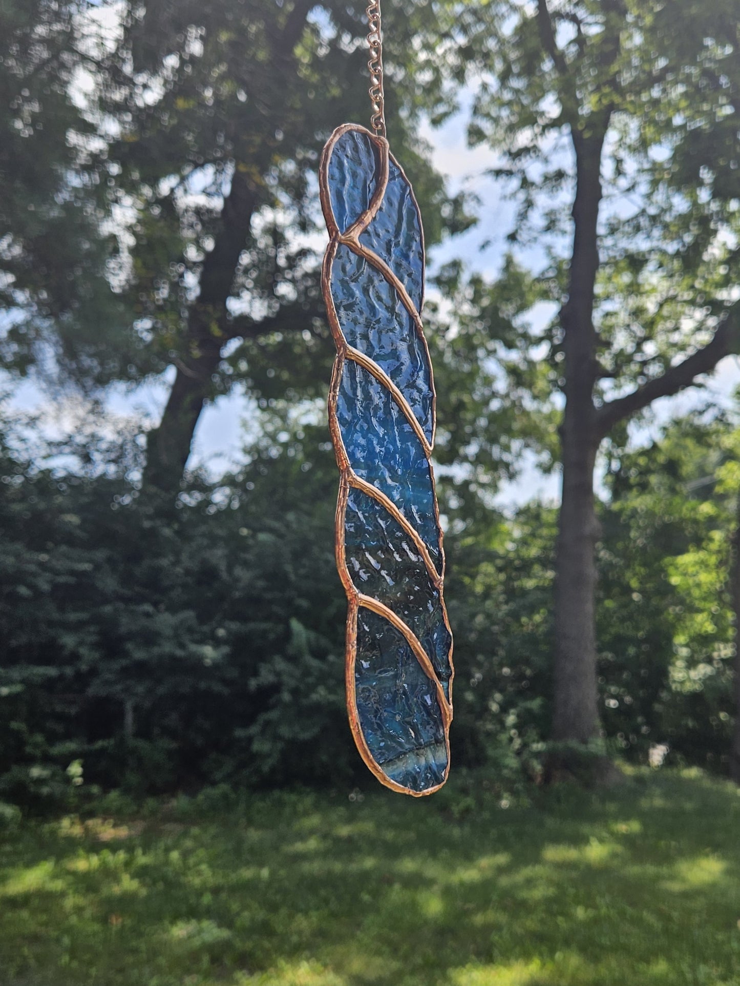 Handmade Stained Glass Suncatcher: Yarn Skein by Bre (Various Colors)