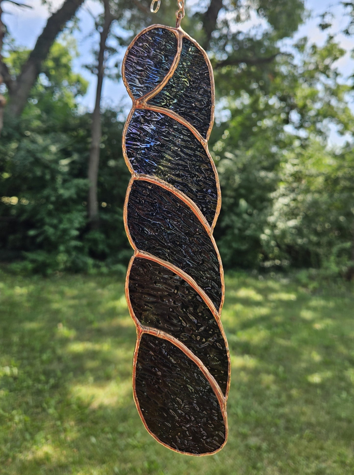 Handmade Stained Glass Suncatcher: Yarn Skein by Bre (Various Colors)