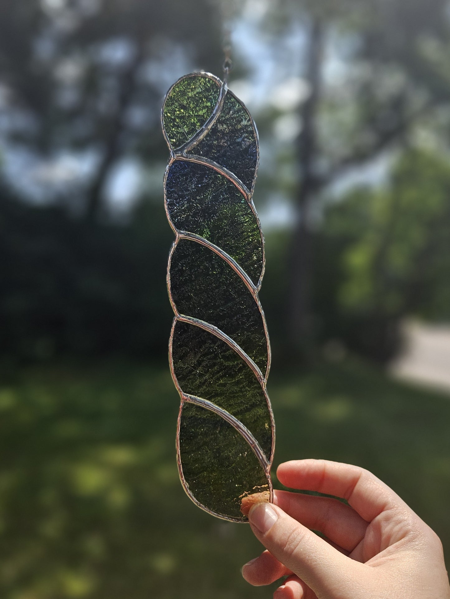 Handmade Stained Glass Suncatcher: Yarn Skein by Bre (Various Colors)