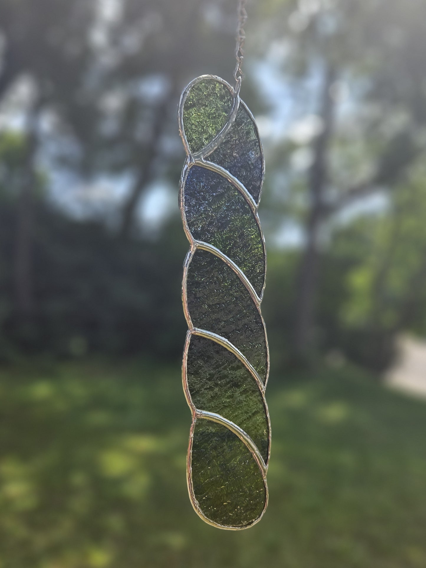 Handmade Stained Glass Suncatcher: Yarn Skein by Bre (Various Colors)