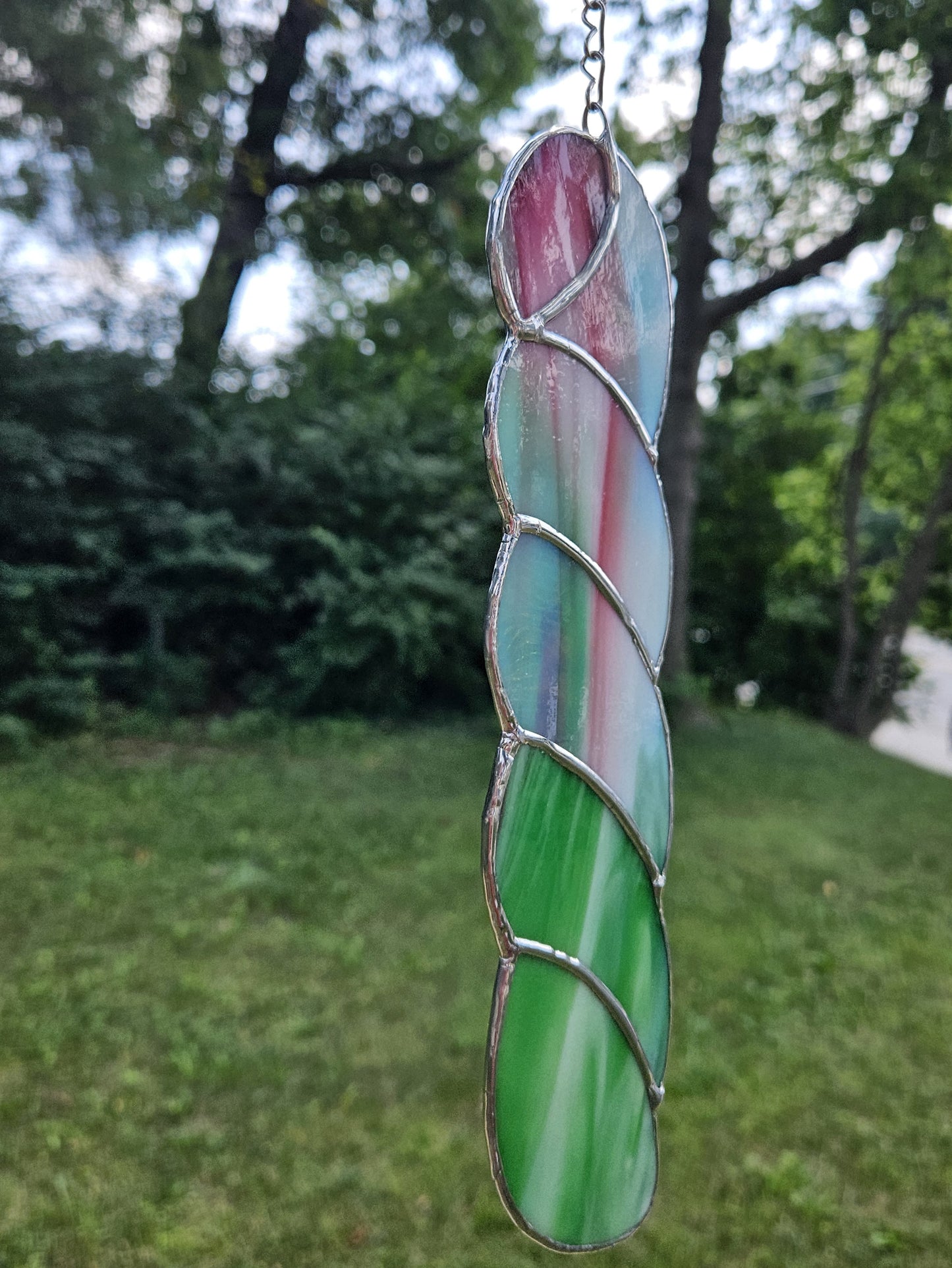Handmade Stained Glass Suncatcher: Yarn Skein by Bre (Various Colors)