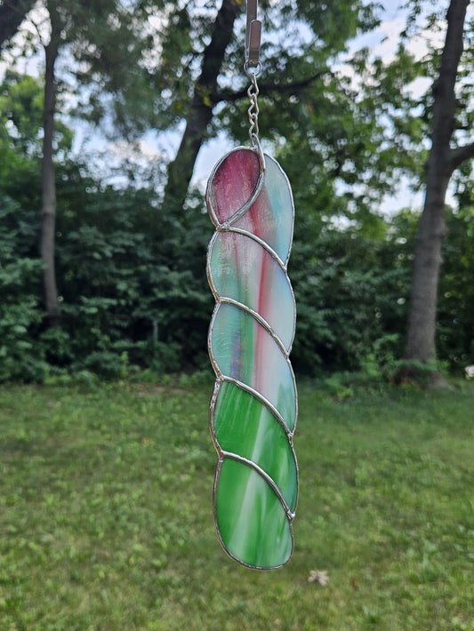 Handmade Stained Glass Suncatcher: Yarn Skein by Bre (Various Colors)