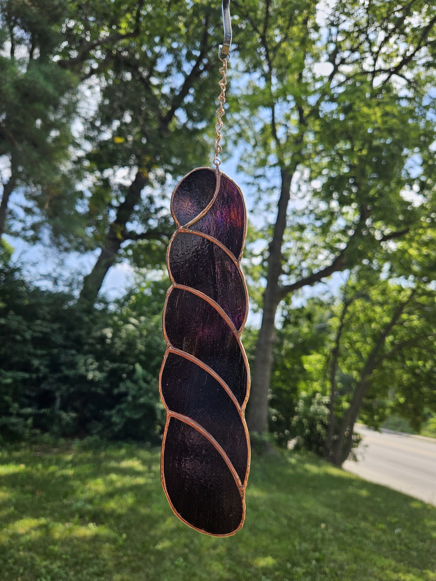 Handmade Stained Glass Suncatcher: Yarn Skein by Bre (Various Colors)